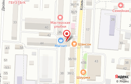 Гипермаркет Магнит, сеть супермаркетов на Коммунистической улице на карте