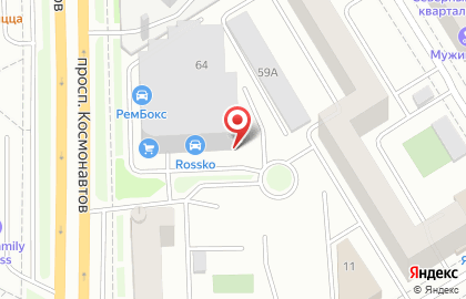 Оптовая фирма Купервижн РУС на проспекте Космонавтов на карте