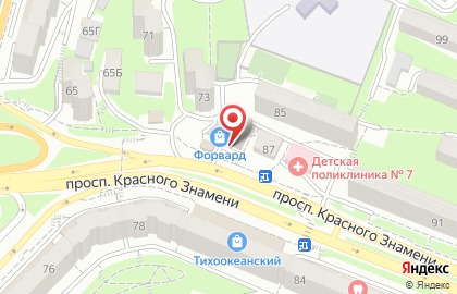 Клинико-диагностическая лаборатория Юнилаб на проспекте Красного Знамени на карте