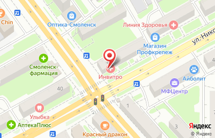 Борисенковский мясной дом на улице Николаева на карте