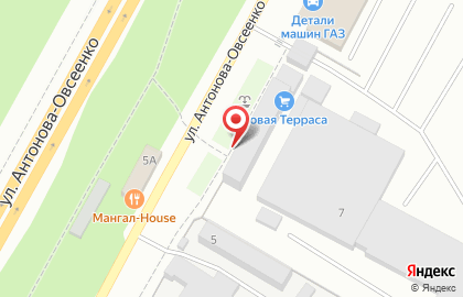 100 ворот на улице Антонова-Овсеенко на карте