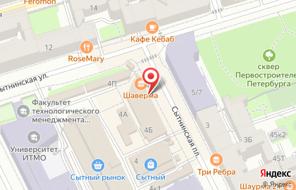 Зоомагазин PetShop.ru в Петроградском районе на карте