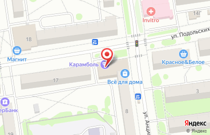 Аптека Ваше здоровье на улице Анциферова на карте