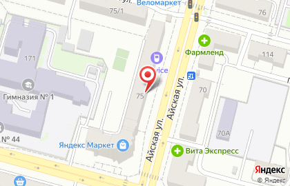Федеральная сеть парикмахерских Нравится в Советском районе на карте