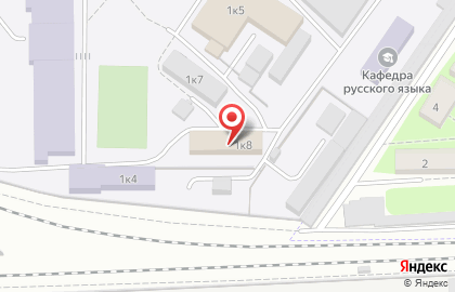 МГУЛ, Московский государственный университет леса на 1-й Институтской улице на карте