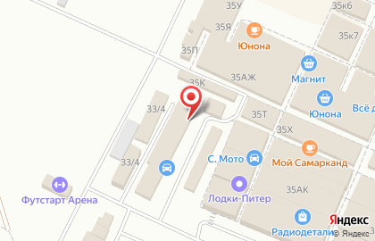 Торгово-сервисный центр K40 на улице Маршала Казакова на карте
