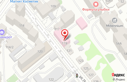 Скорая наркологическая помощь на улице Пушкина в Кировском районе на карте