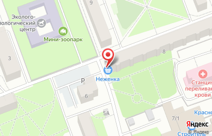 Продуктовый магазин Неженка на карте