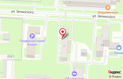Клуб Русский бильярд на улице Зелинского на карте