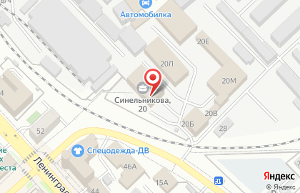 Строительно-юридическая фирма Строй-ДВ в Железнодорожном районе на карте