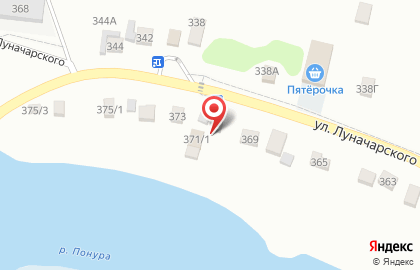 Фирма Потолки #1 на улице Луначарского на карте