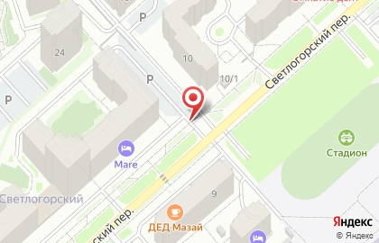 Автостоянка в Светлогорском переулке 10/2 на карте