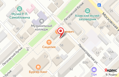 Магазин TianDe на Петровском бульваре в Азове на карте