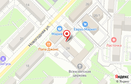 Новосибирский колледж парикмахерского искусства Учебно-производственная мастерская №99 на Новогодней улице на карте