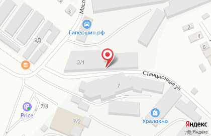 Оптовая компания Аква Трейд на Станционной улице (АМЗ) на карте