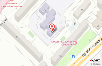 Детский сад №18 на Профсоюзной улице на карте