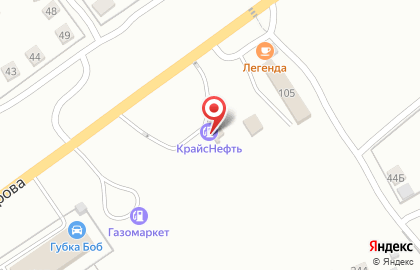 АЗС КрайсНефть в Железнодорожном районе на карте