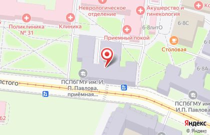 Петербургтеплоэнерго, ООО на улице Льва Толстого на карте