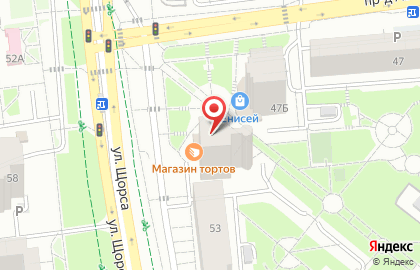 Дирекция ЮЗР на улице Щорса на карте
