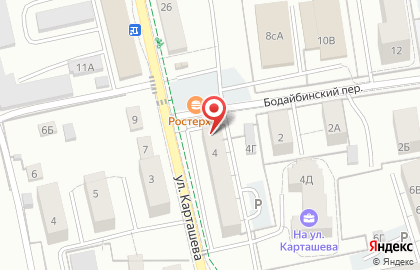 Магазин зоотоваров Багира в Центральном районе на карте