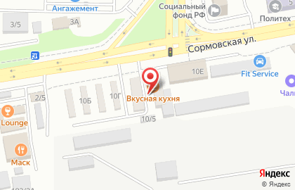 Сервисный центр Кристалл в Карасунском районе на карте