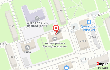 Управа района Фили-Давыдково на карте