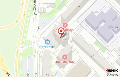 Супермаркет Покровский на улице Радищева на карте