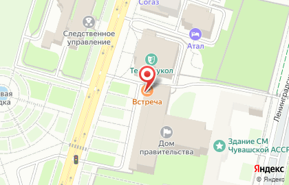 Кафе Встреча в Чебоксарах на карте