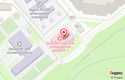 Детская городская поликлиника №81 на улице Академика Бакулева на карте