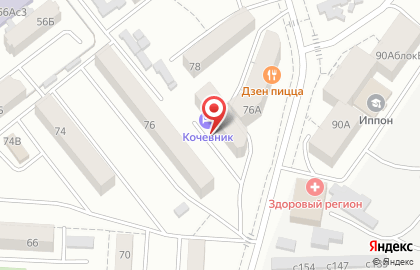 Отель Кочевник в Октябрьском районе на карте
