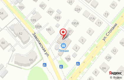 Торгово-сервисный центр Левша на Заволжской улице на карте