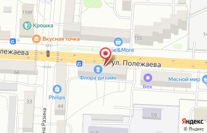 Салон цветов Флора-Дизайн на улице Полежаева на карте