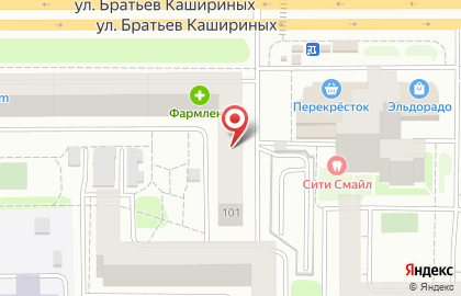 Студия массажа и эпиляции Bodybar на улице Братьев Кашириных на карте