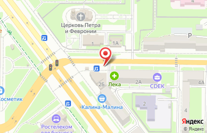 Киоск по продаже цветов в Центральном районе на карте