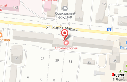 Стоматологическая поликлиника на улице Карла Маркса на карте