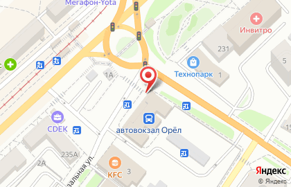Сервисный центр Интерфейс на Автовокзальной улице на карте