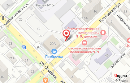Автостоянка в Волгограде на карте