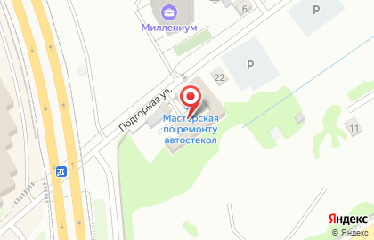 Автокомплекс на Подгорной на карте