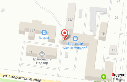 Продовольственный магазин Янта на улице Гидростроителей на карте