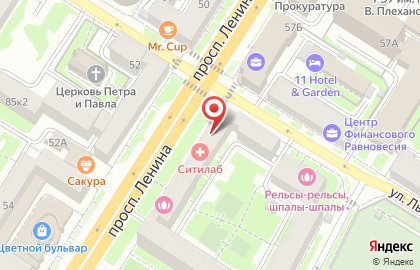 Агентство инвентаризации и проектирования на проспекте Ленина на карте