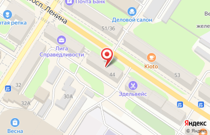 Булочная на проспекте Ленина на карте