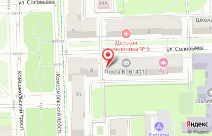 Киоск по продаже фруктов и овощей в Свердловском районе на карте