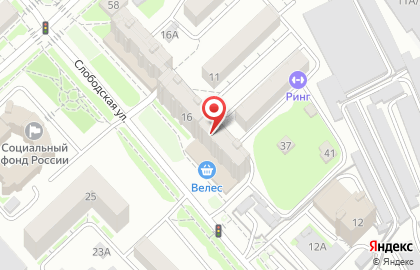 Солянка на Слободской улице на карте