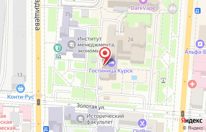 Курск на улице Ленина на карте