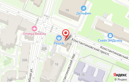 Компания Алюминиевые окна на Константиновском проспекте на карте