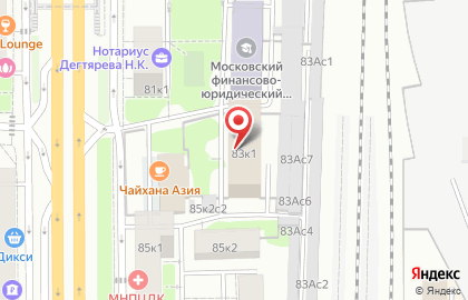 Район Чертаново Отдел Военного комиссариата г. Москвы на карте