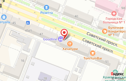 Магазин Хлебница на Советском проспекте на карте