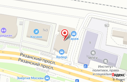 Техцентр Nissan & Infiniti Гараж на Рязанском проспекте на карте