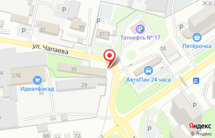Магазин разливного пива на улице Чапаева на карте
