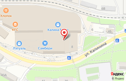 Торгово-выставочный комплекс Калина Молл в Первомайском районе на карте